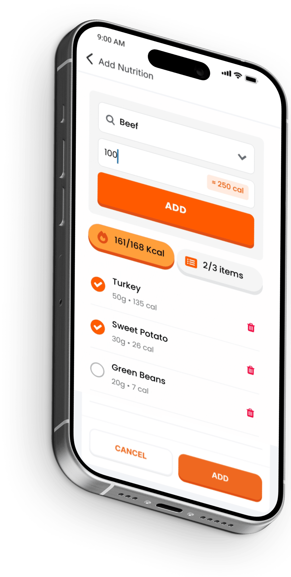 Pet owner using CarePetAI to track meals and nutrition
