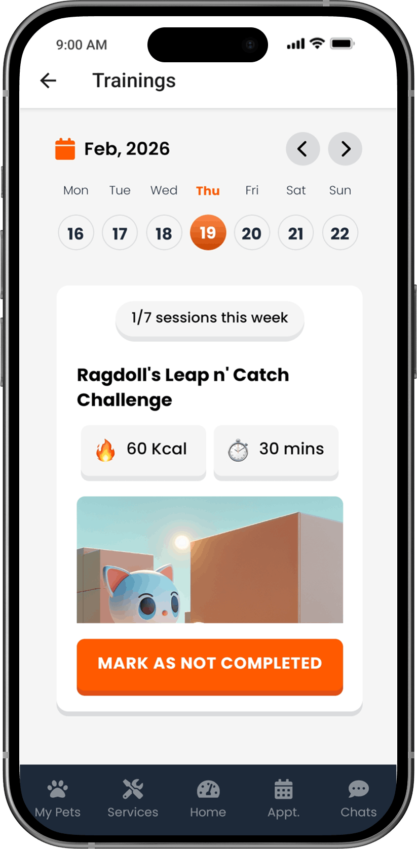 Person training a dog in the park with the CarePetAI app
